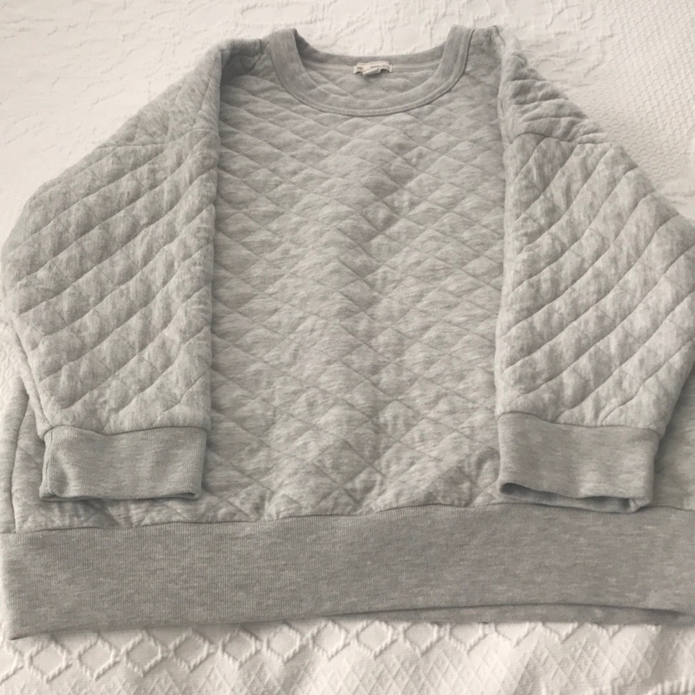 Quilted sweatshirt
